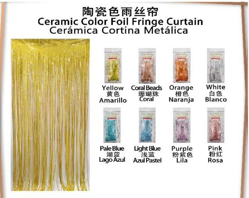 Ceramic Color Raindrop Curtain